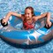 Swim Central 50" Blue, Gray and White Giant Inflatable Swimming Pool Hurricane Sport Inner Tube